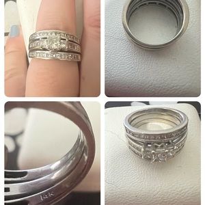 I am selling 14k white gold Diamond wedding ring